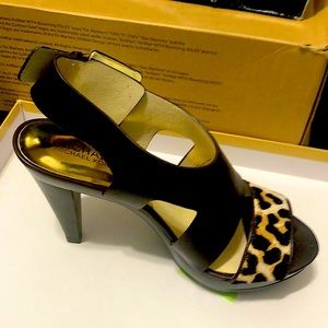 Michael Kors heels animal print